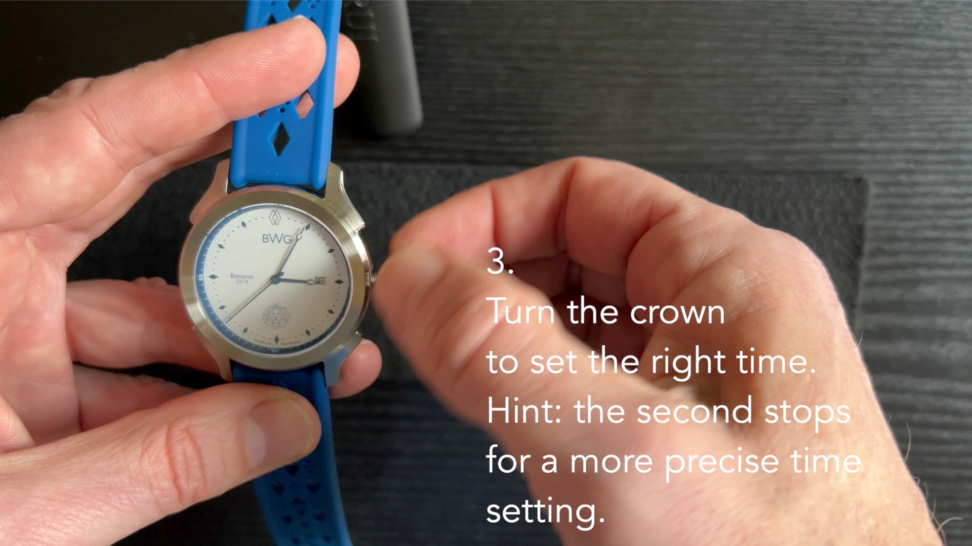 How to set 2024 time in watch band