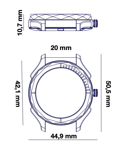 Side watch swiss on sale made